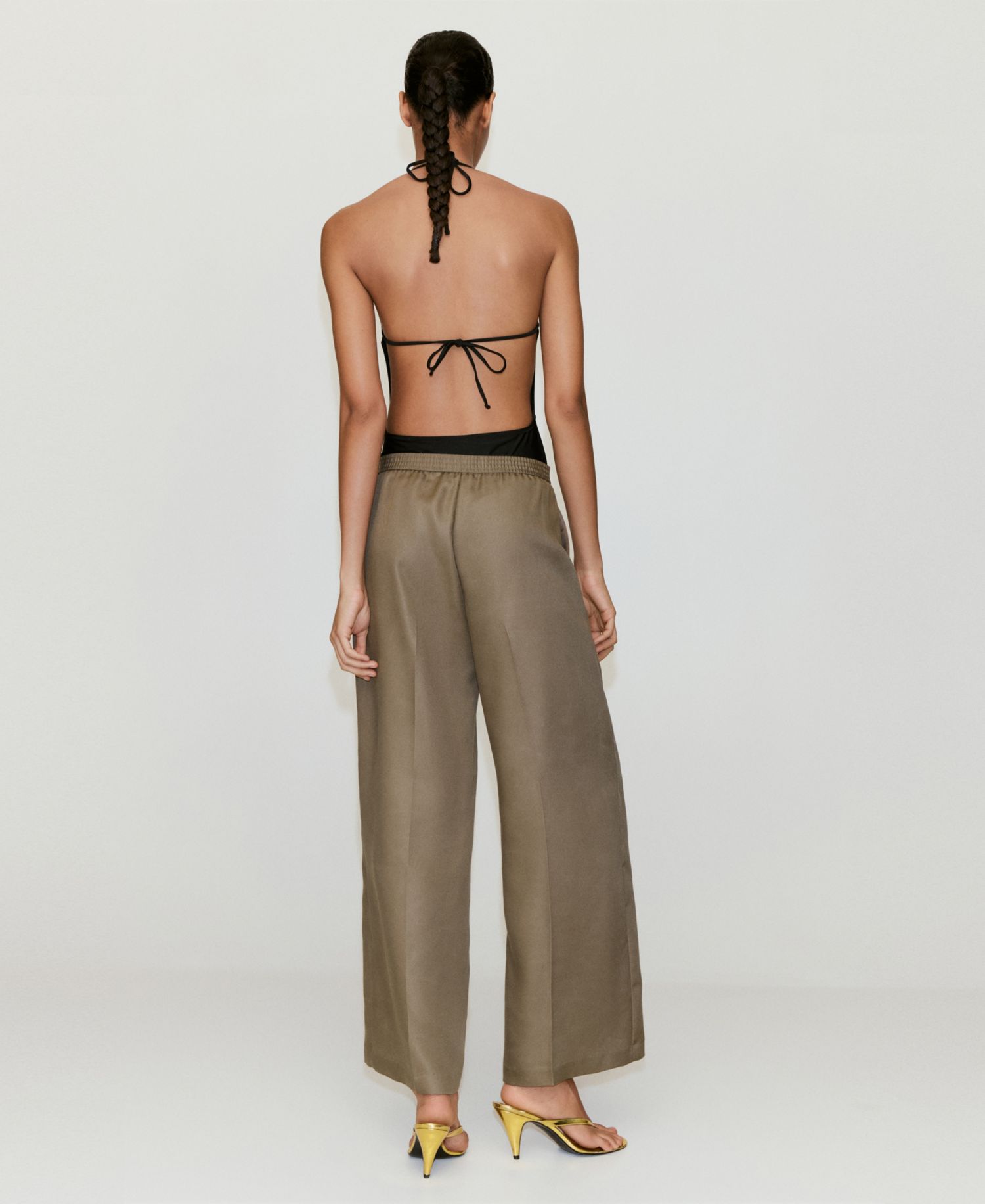 Women's High-Waisted Lyocell Pants