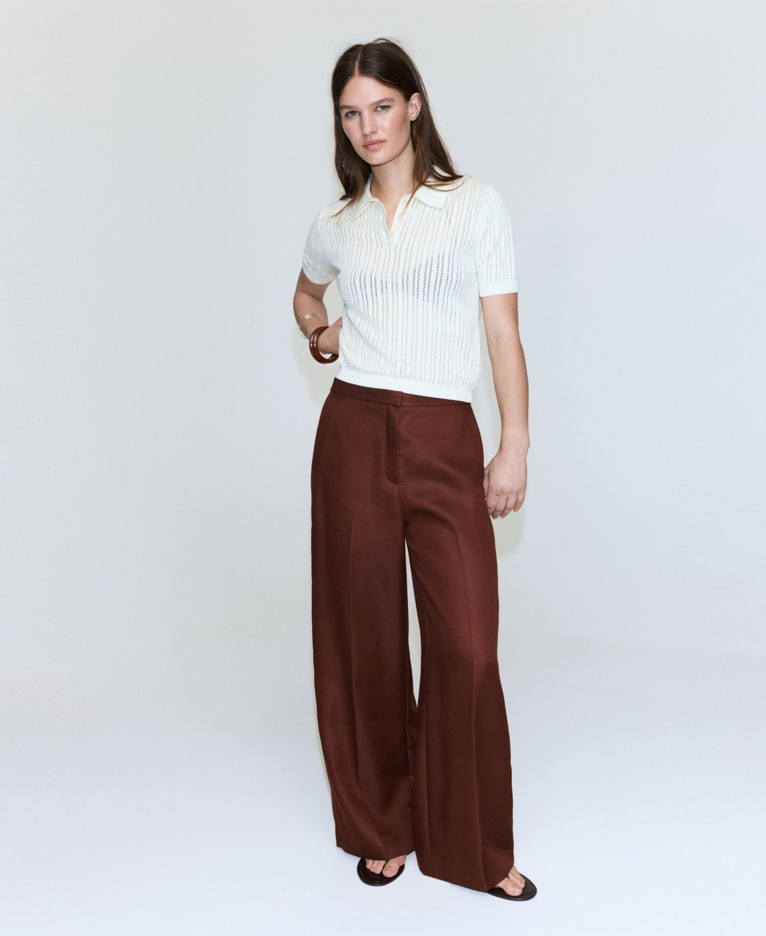 Women's High-Waisted Lyocell Pants