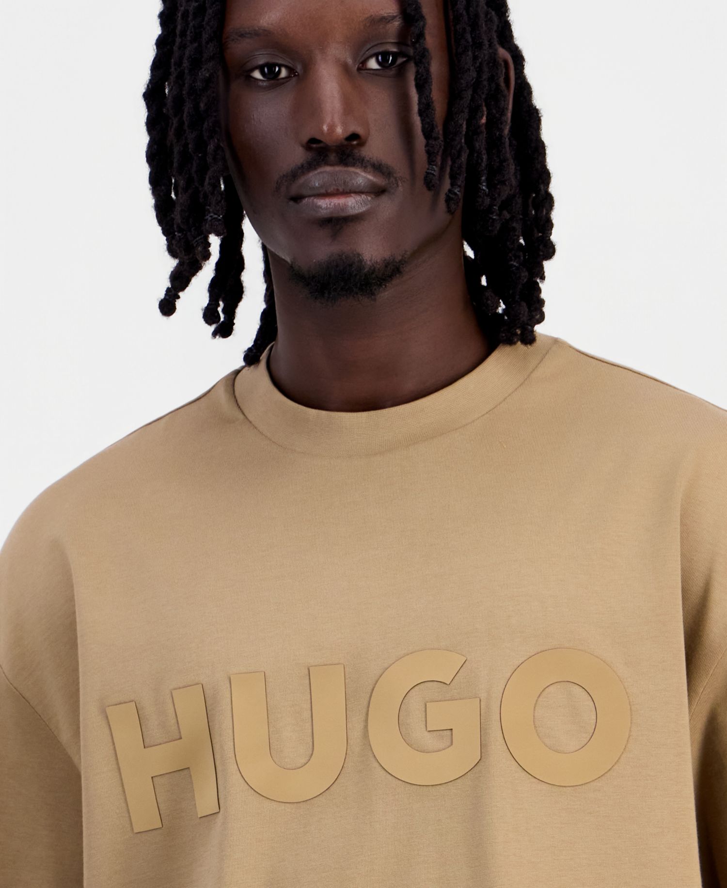 HUGO by Men's Dinkee Oversized-Fit Logo T-Shirt