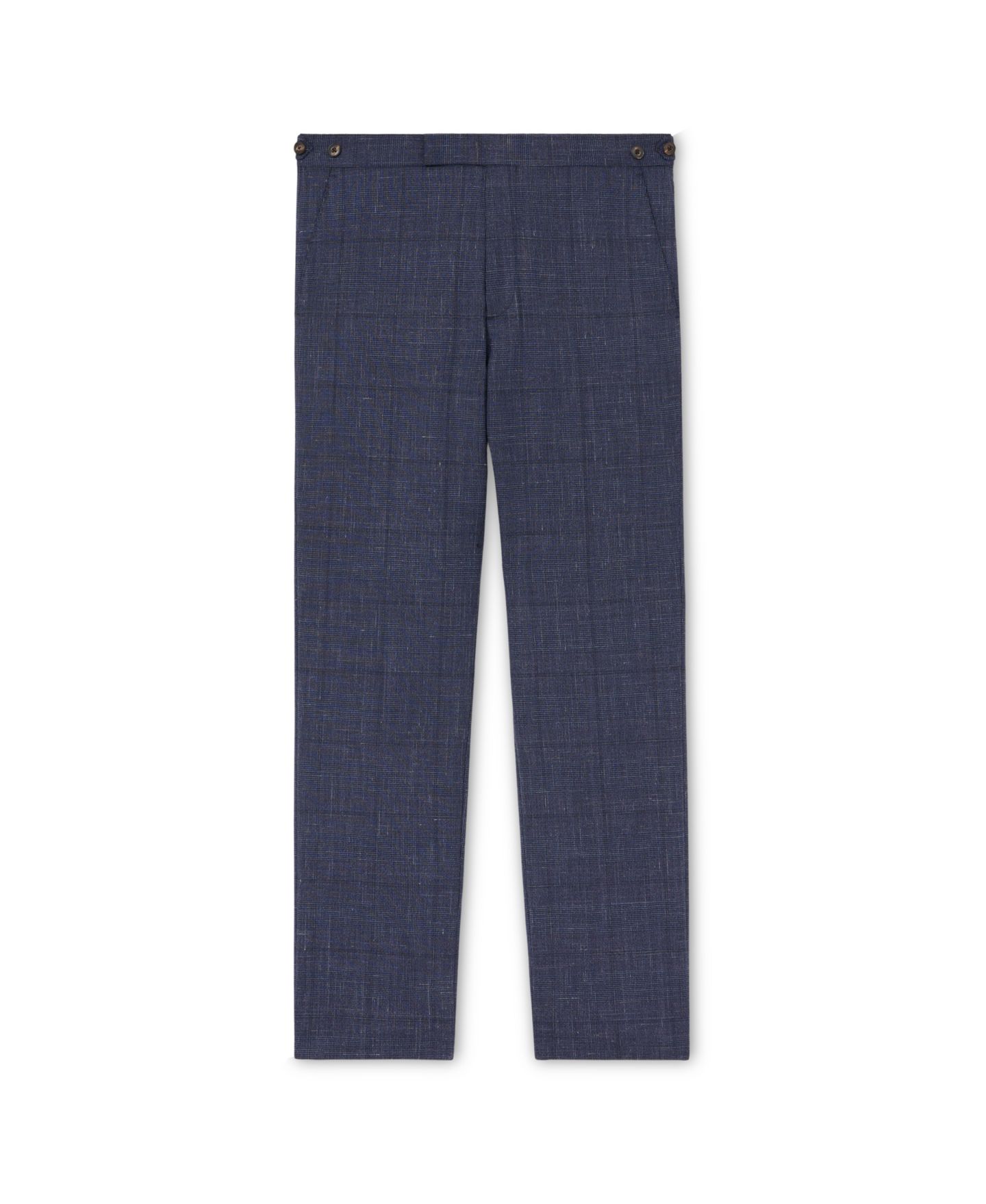 Мужские брюки REISS Penso Wool-Blend Check Classic-Fit Suit, цвет: Тёмно-синий — фото 2