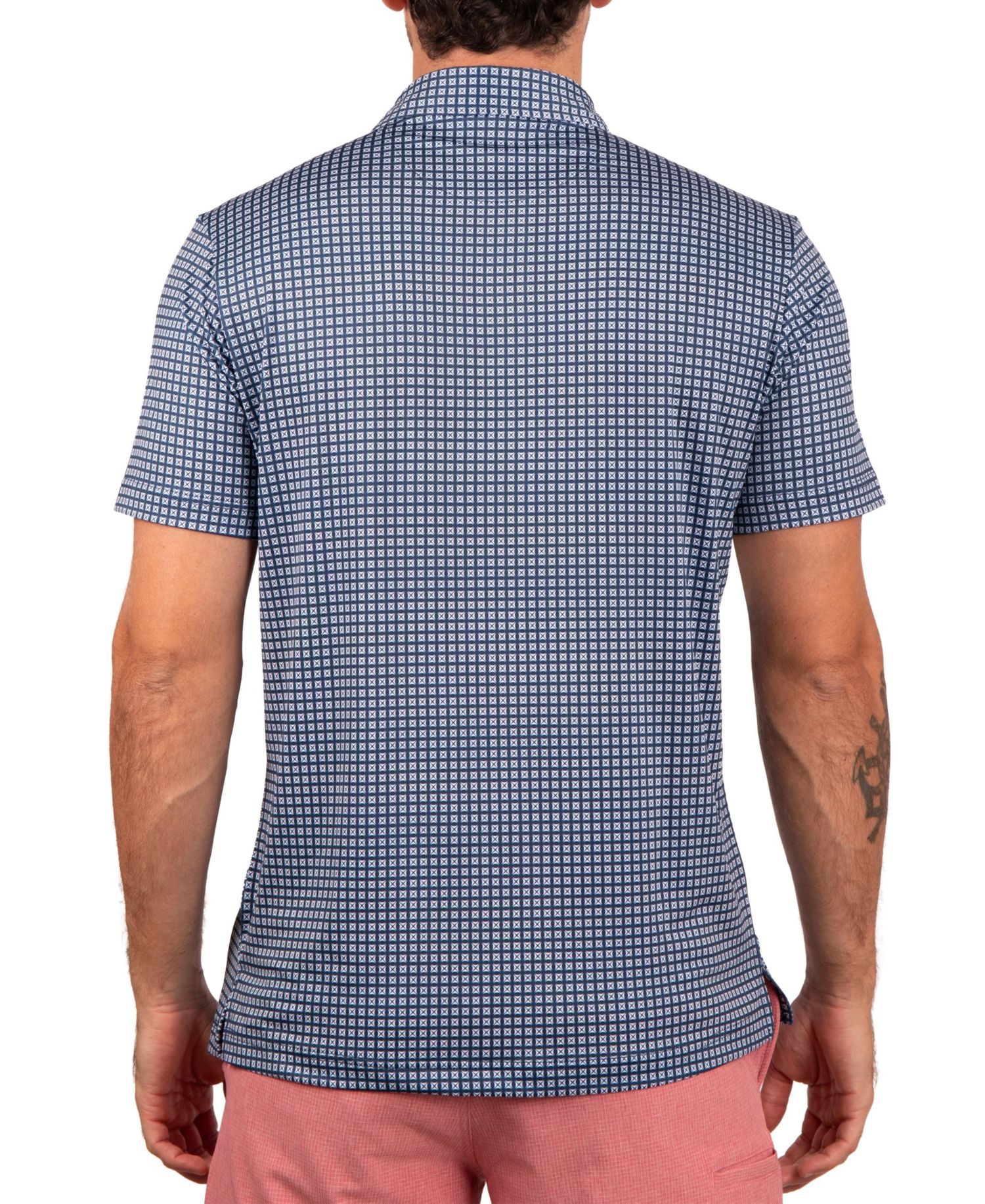 Men's Square Geo Performance Polo