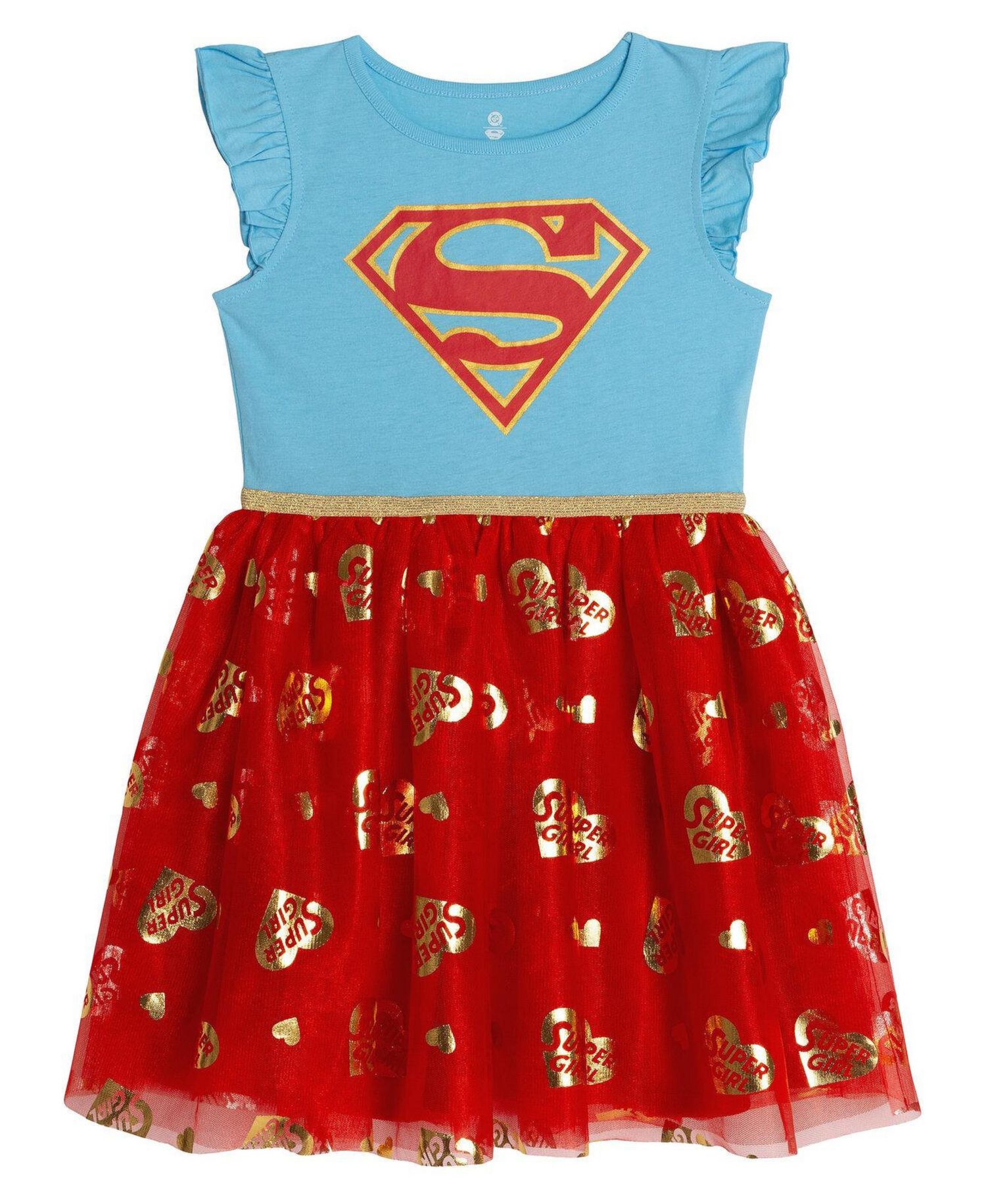 Supergirl Girls Cosplay Tutu Dress