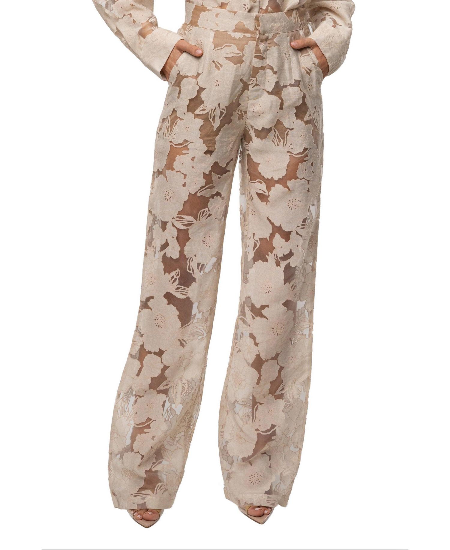 Women's Organza Floral Pant