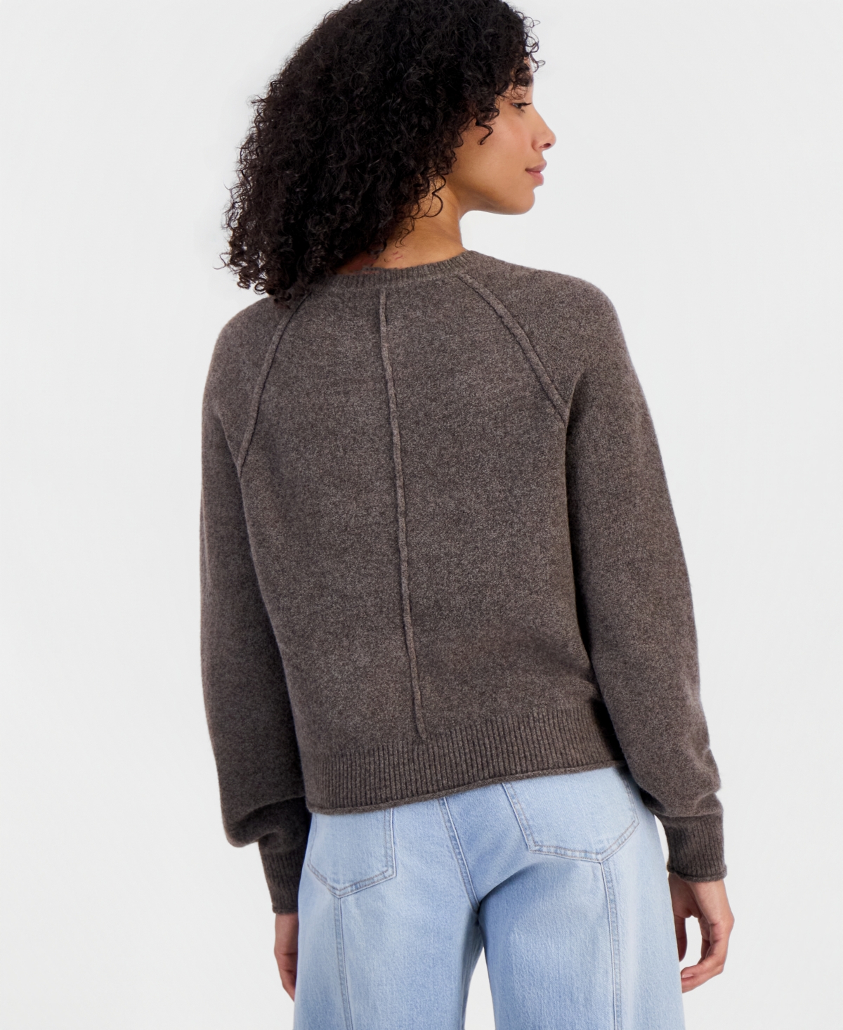 And Now This Women's Henley Long-Sleeve Relaxed-Fit Sweater, Macy's Exclusive