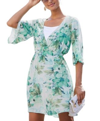 Women's Floral Layered Look Dress