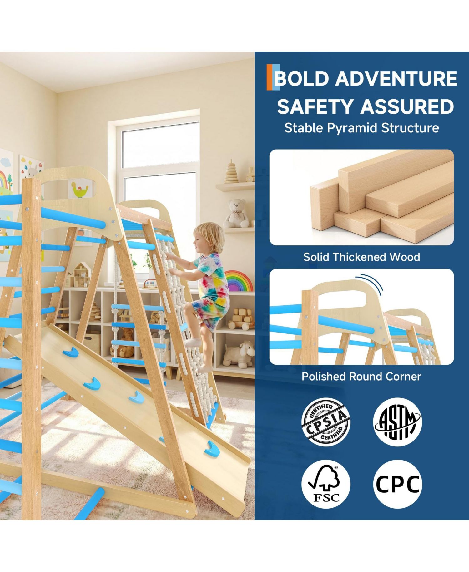 Indoor Animal-Print Climbing Frame