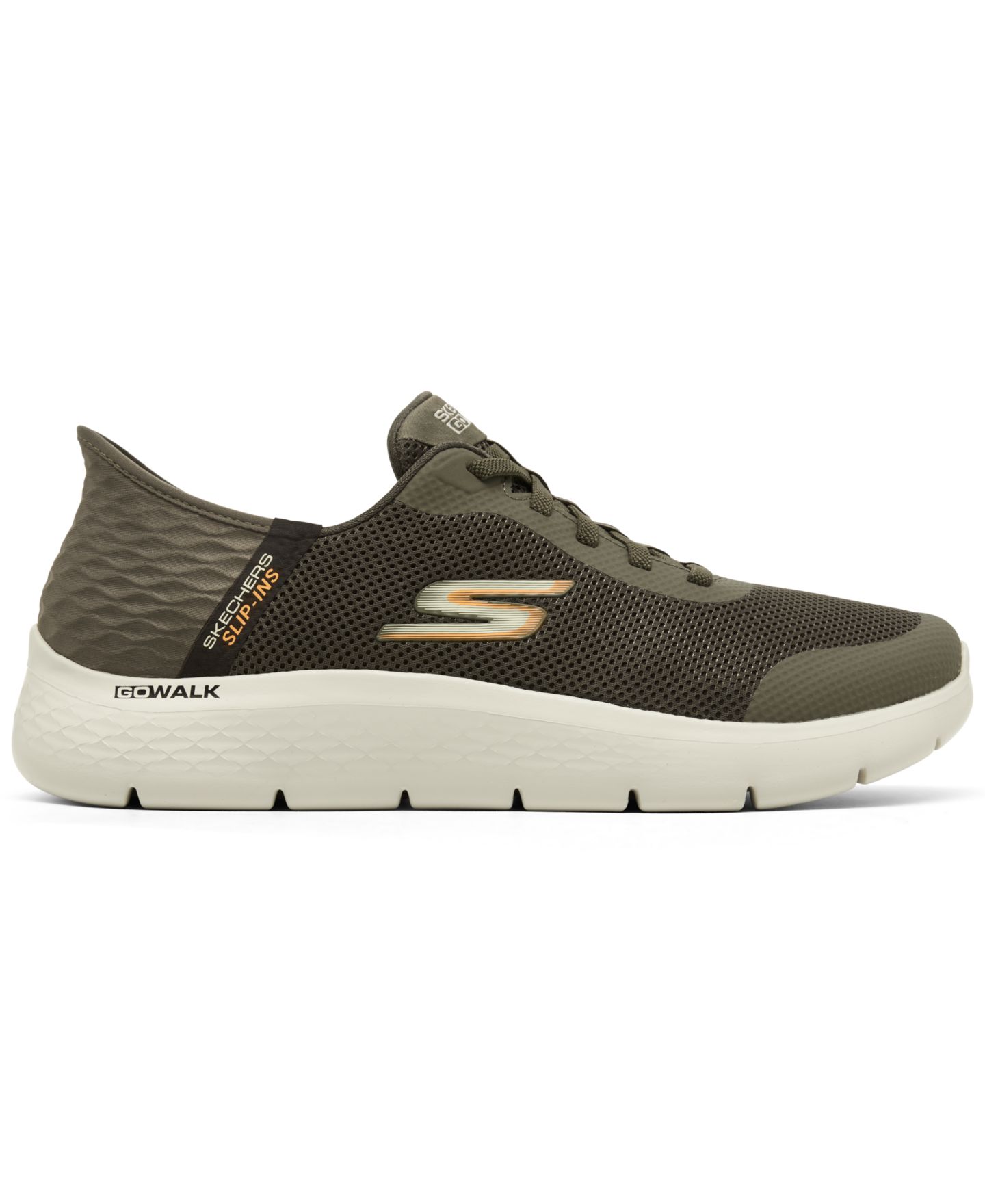 Мужские кроссовки Skechers Slip-Ins: GO Walk Flex - Hands Up, цвет: Коричневый — фото 2