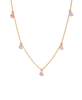 Gold-Plated Crystal Love Notes Necklace