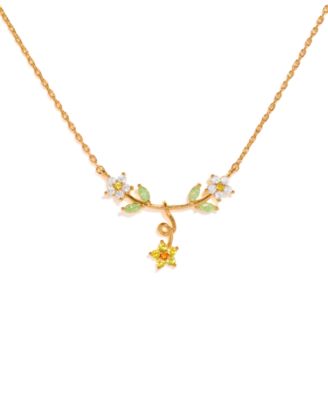 Crystal Golden Daisy Necklace