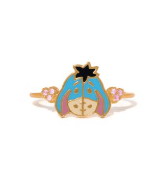Gold-Plated Crystal Disney Eeyore Ring