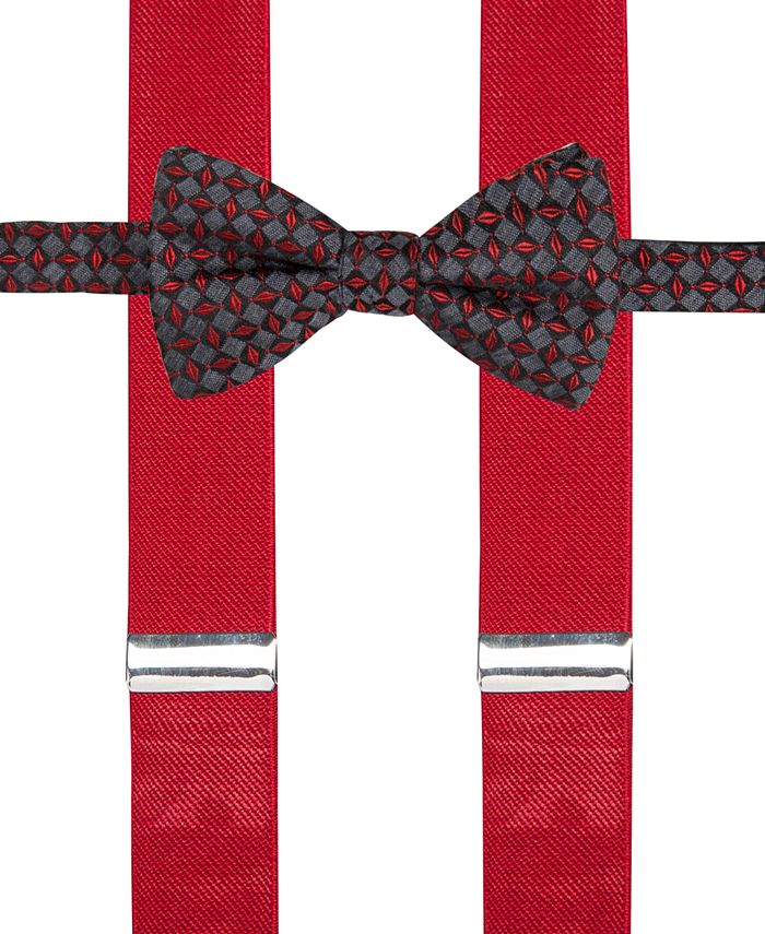 Alfani Bow Tie and Suspender Set, Created for Macy's Macy's