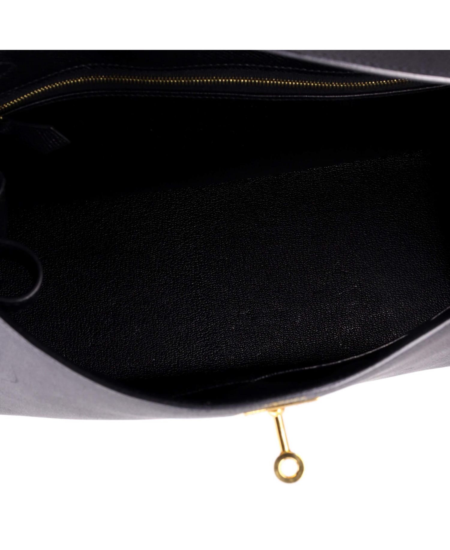 Kelly 32 Handbag Black Epsom with Gold Hardware
