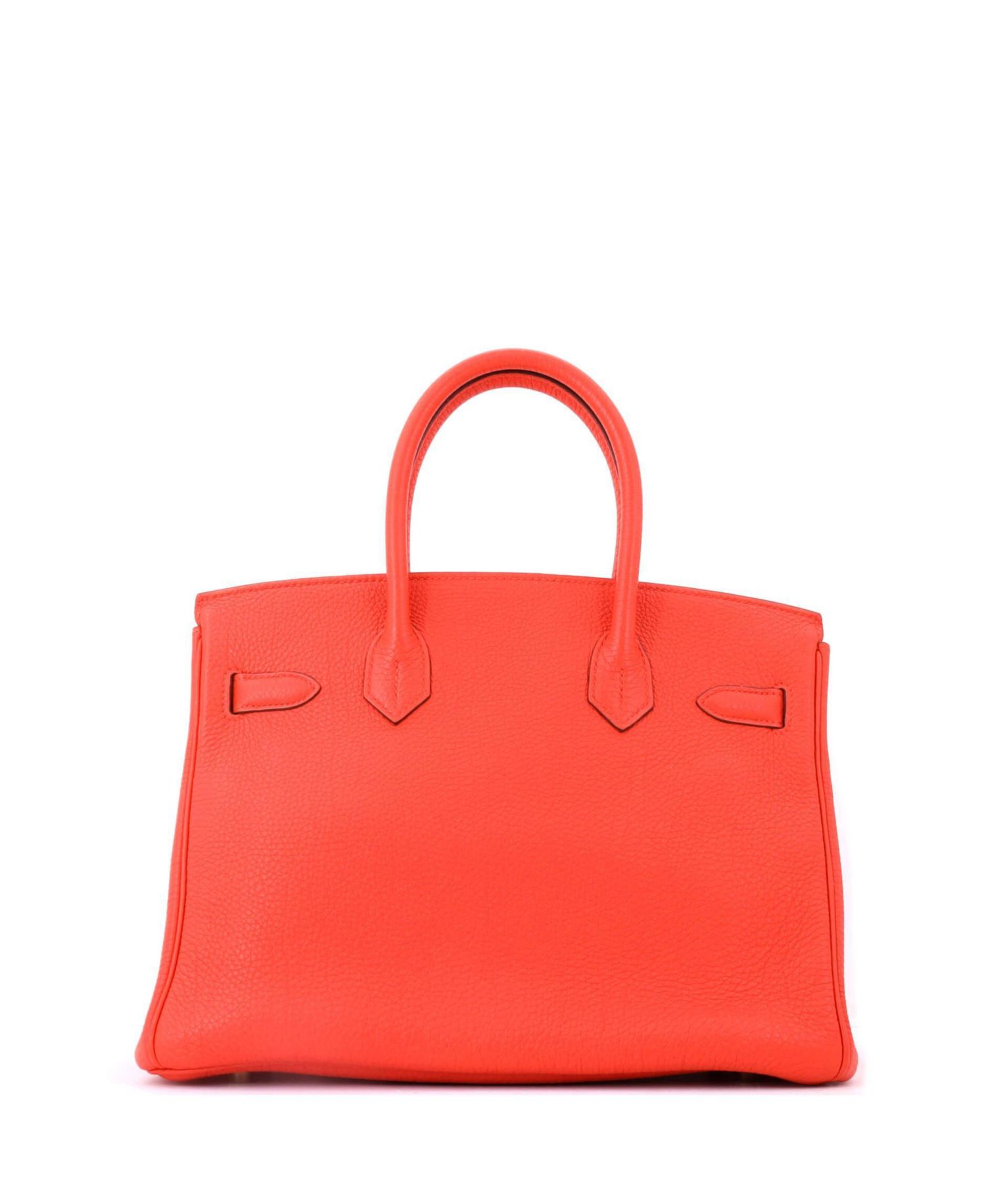 Birkin 30 Handbag Orange Togo with Gold Hardware