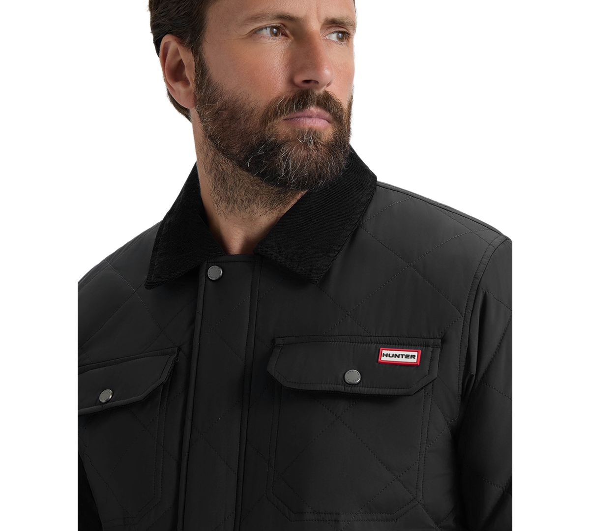 Hunter Men's Quilted Sherpa Long-Sleeve Jacket