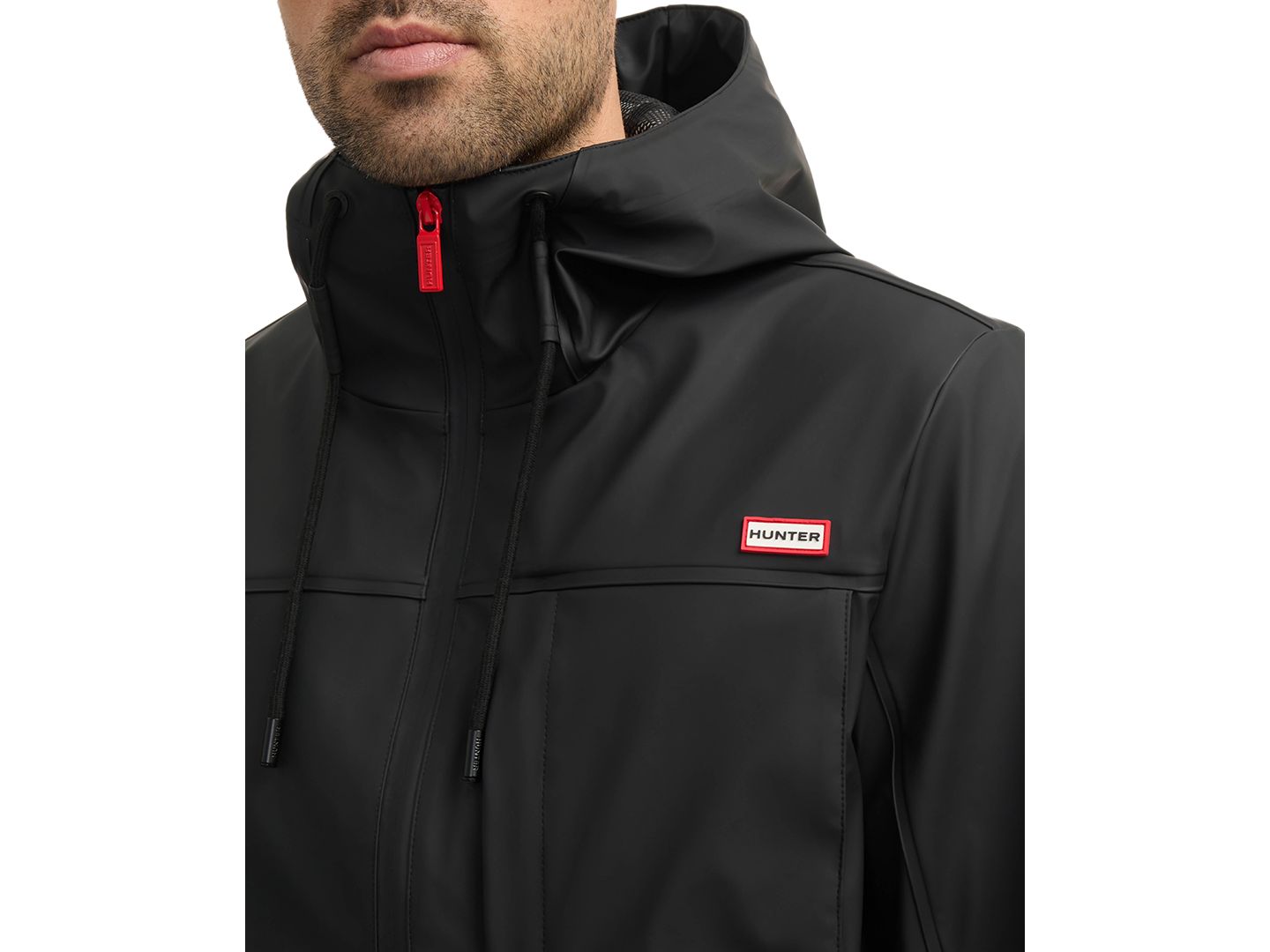 Мужская куртка Hunter Mill 2.0 Rubberized Water-Repellent Rain, цвет: Чёрный — фото 4