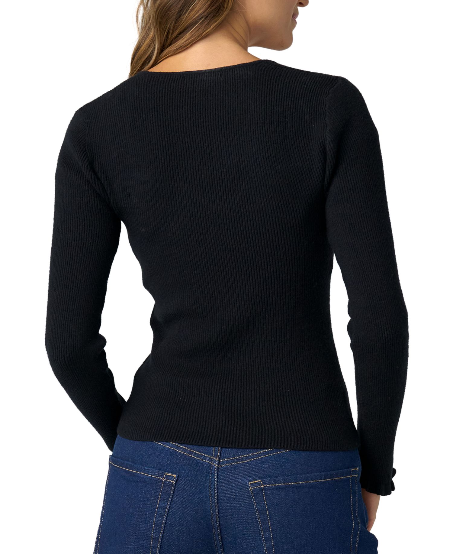 Women's Long-Sleeve V-Neck Sweater