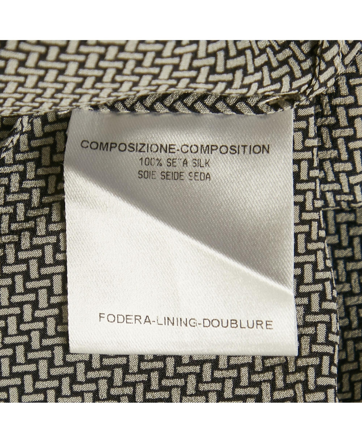 Pre-Owned Stella Mccartney Women's Geometric Print Silk Blouse