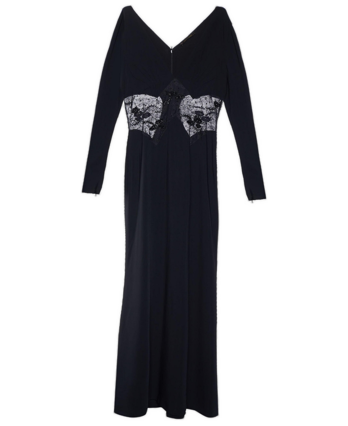 Pre-Owned Roberto Cavalli Women's Crepe and Embellished Lace Gown