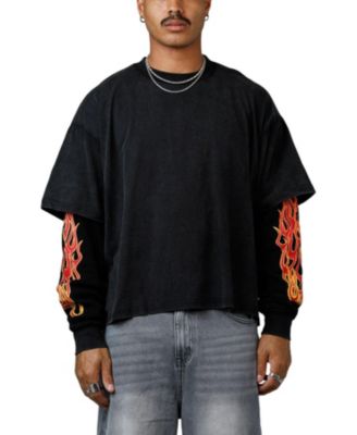 Men's Double Layer Thermal Long Sleeve T-Shirt