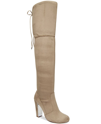 Material Girl Priyanka Over-the-Knee Stretch Boots, Only at Macy's