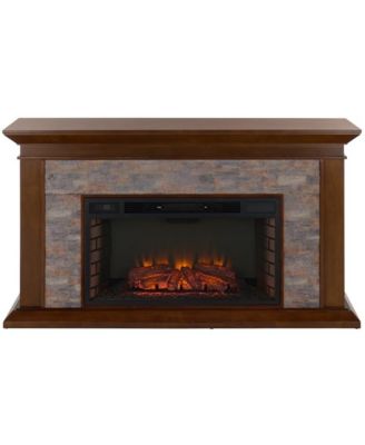 Canyon Heights Simulated Stone Electric Fireplace