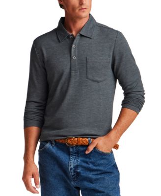 Men's Stretch Waffle Polo Shirt