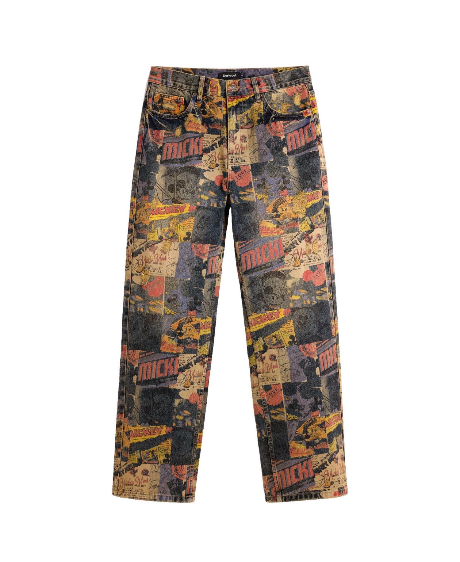 Men's Mickey printed jeans