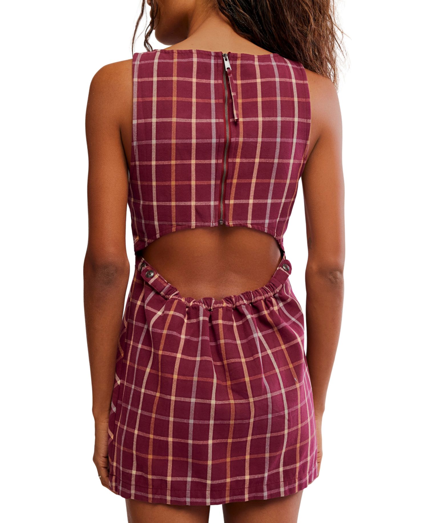 Women's Atlas Plaid Crewneck Mini Dress