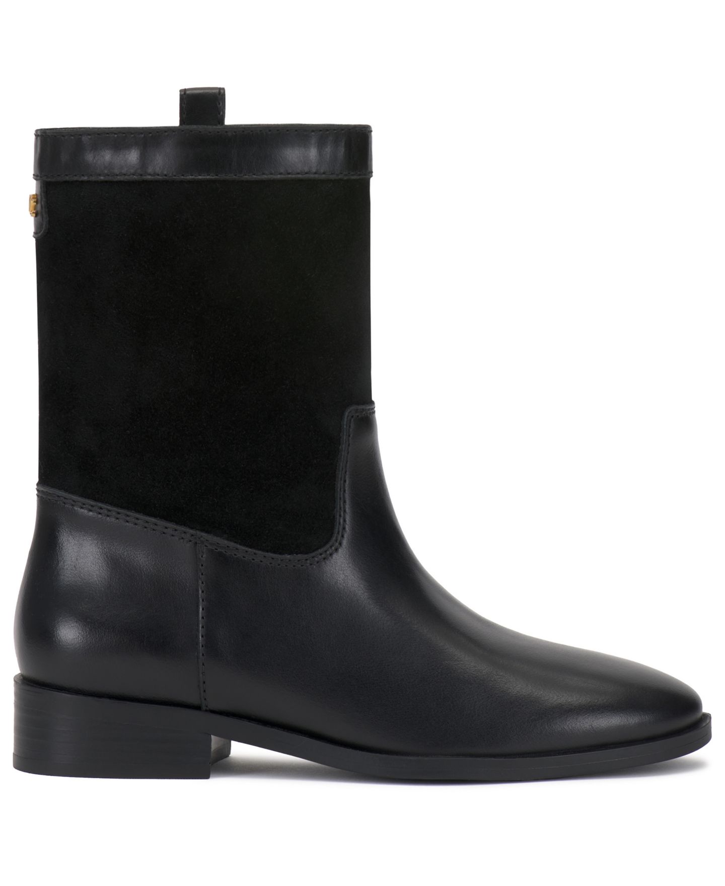 Женские ботинки Vince Camuto Bezzley Mid Shaft Riding, цвет: Чёрный кожаный — фото 2