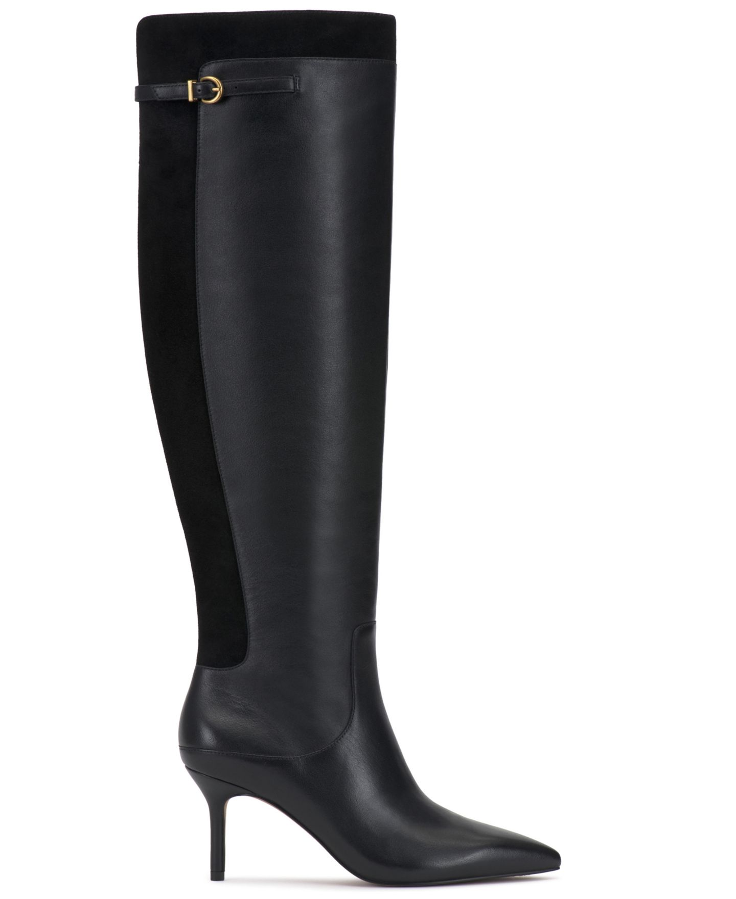 Женские ботинки Vince Camuto Meleis Regular, Wide Calf Over-The-Knee, цвет: Чёрный кожаный — фото 2