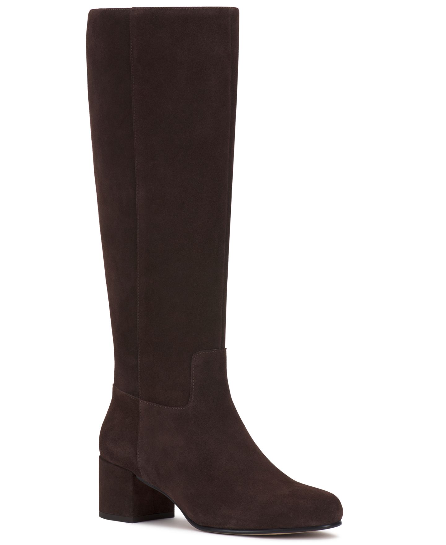 Женские ботинки Vince Camuto Pazzla Block Heel Casual Boots, Regular, Wide, Extra Wide Calf, цвет: Замшевый — фото 1