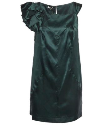 Women's Satin Bow Detail Mini Dress