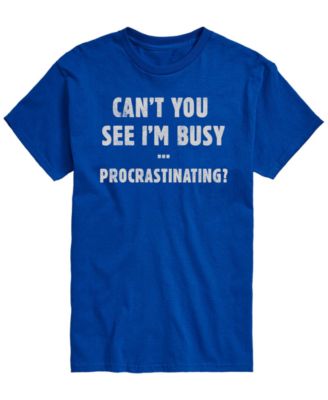 Men's Busy Procrastinating Short-Sleeve Graphic T-Shirt