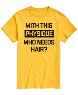 Men's Who Needs Hair Short-Sleeve Graphic T-Shirt