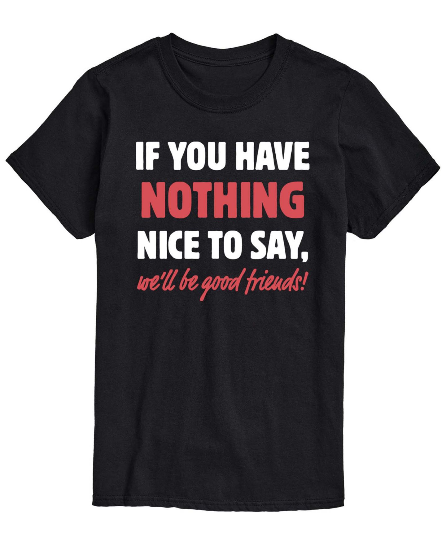 Мужская футболка AIRWAVES Nothing Nice To Say Short-Sleeve Graphic, цвет: Чёрный — фото 1