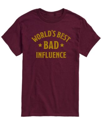 Men's Worlds Best Bad Influence Short-Sleeve Graphic T-Shirt