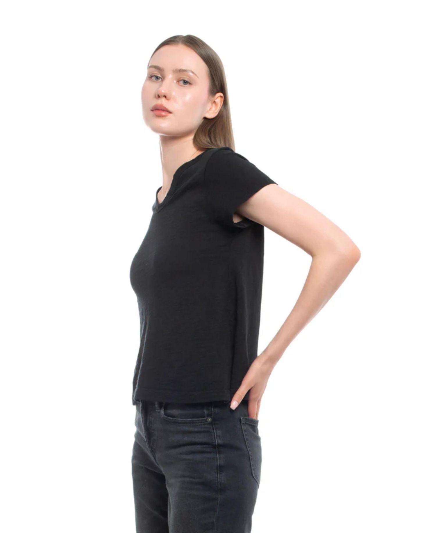 Women's V-Neck Baby Tee