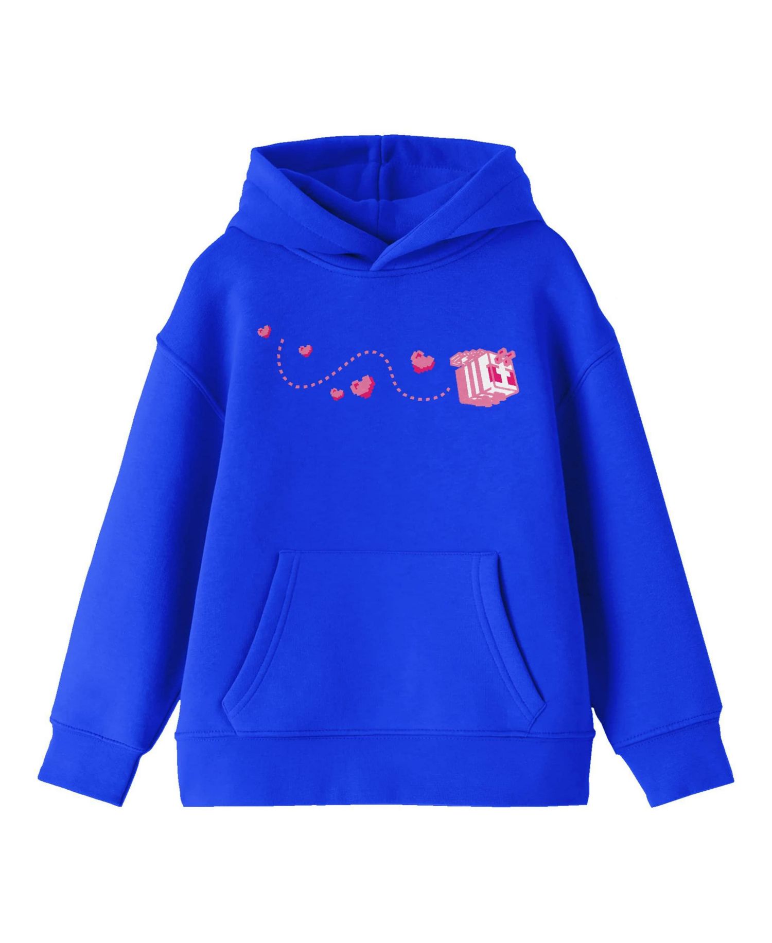 Block Butterfly Flying Youth Royal Blue Graphic Hoodie-XS