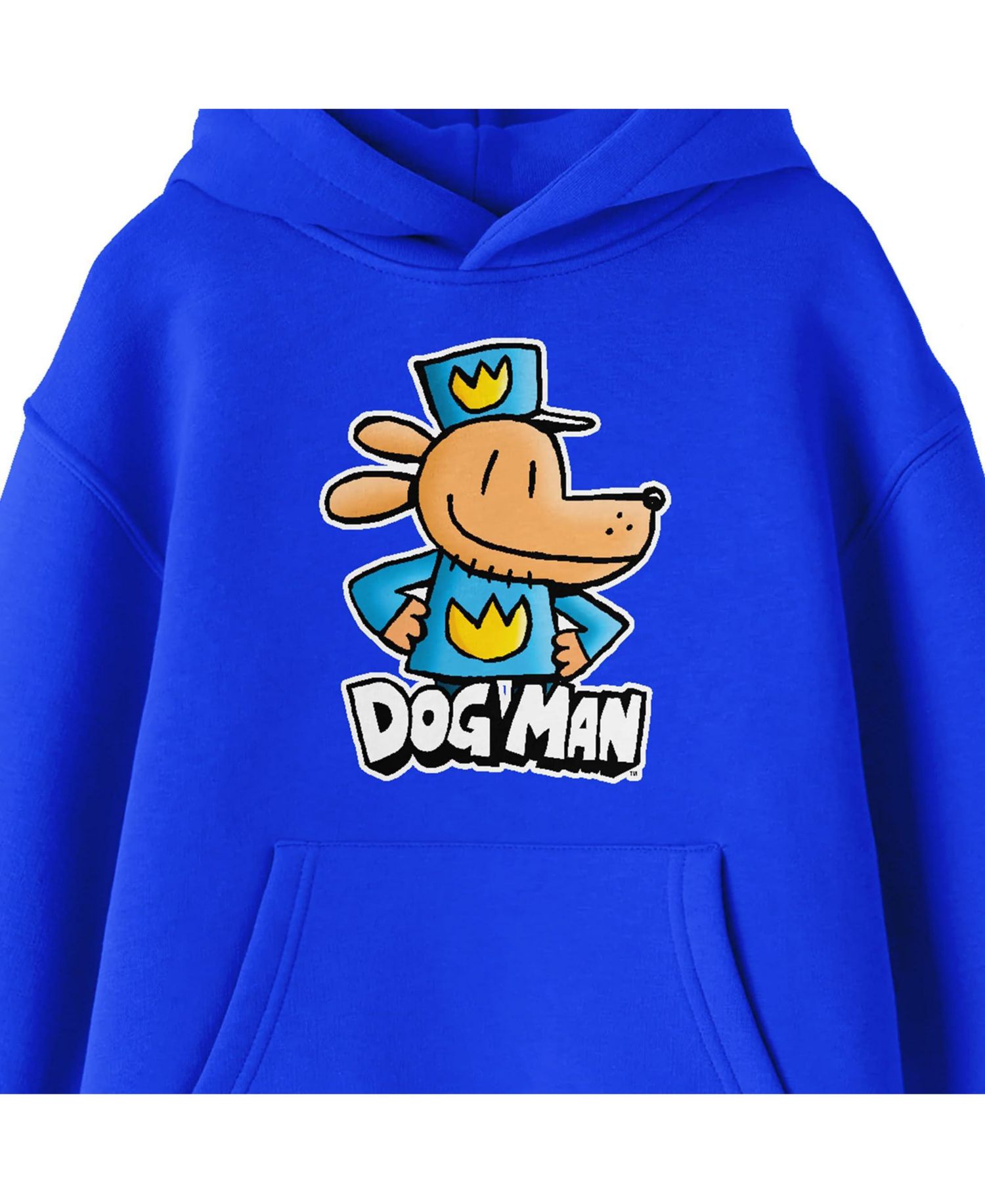 Character Posing Youth Royal Blue Long Sleeve Hooded Sweatshirt-XL