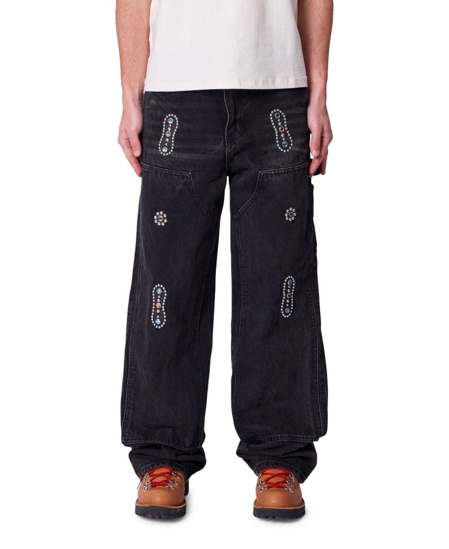 Мужские джинсы mnml Ultra Baggy Western Jewel, цвет: Чёрный — фото 2