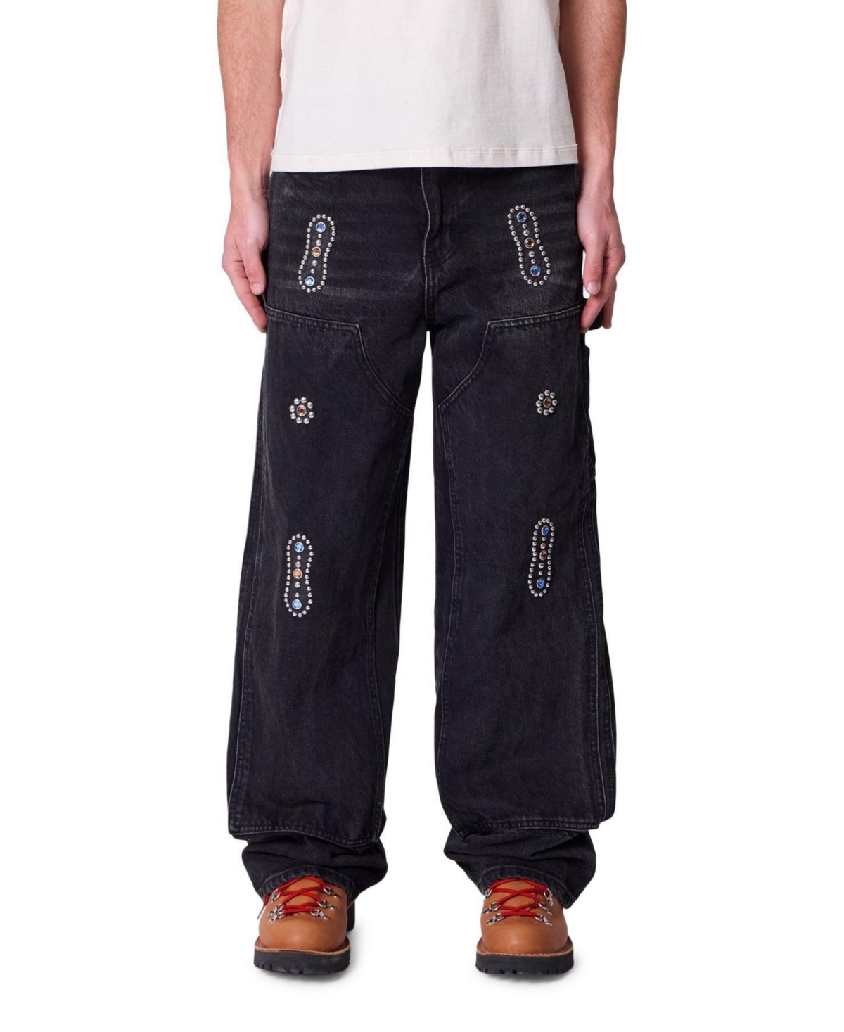 mnml Men's Ultra Baggy Western Jewel Jeans