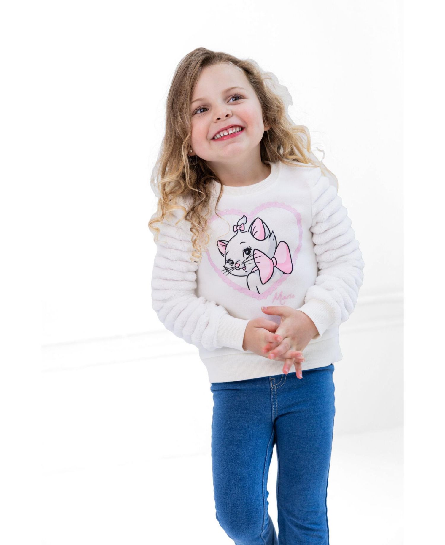 Little Girls Minnie Mouse Marie (5-12) Faux Fur Sweatshirt