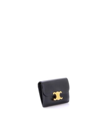 Triomphe Card Case Leather