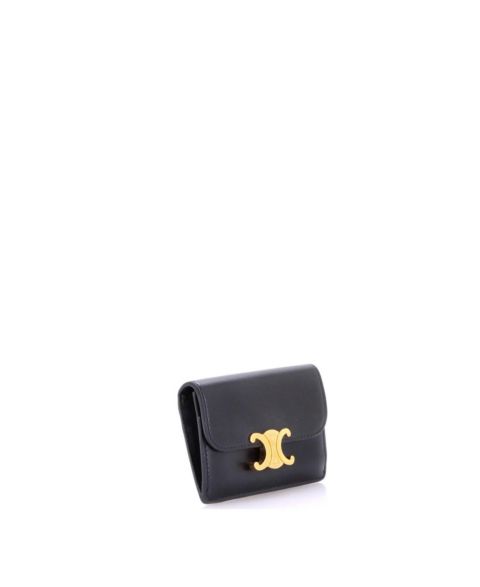 Pre-Owned Celine Triomphe Card Case Leather