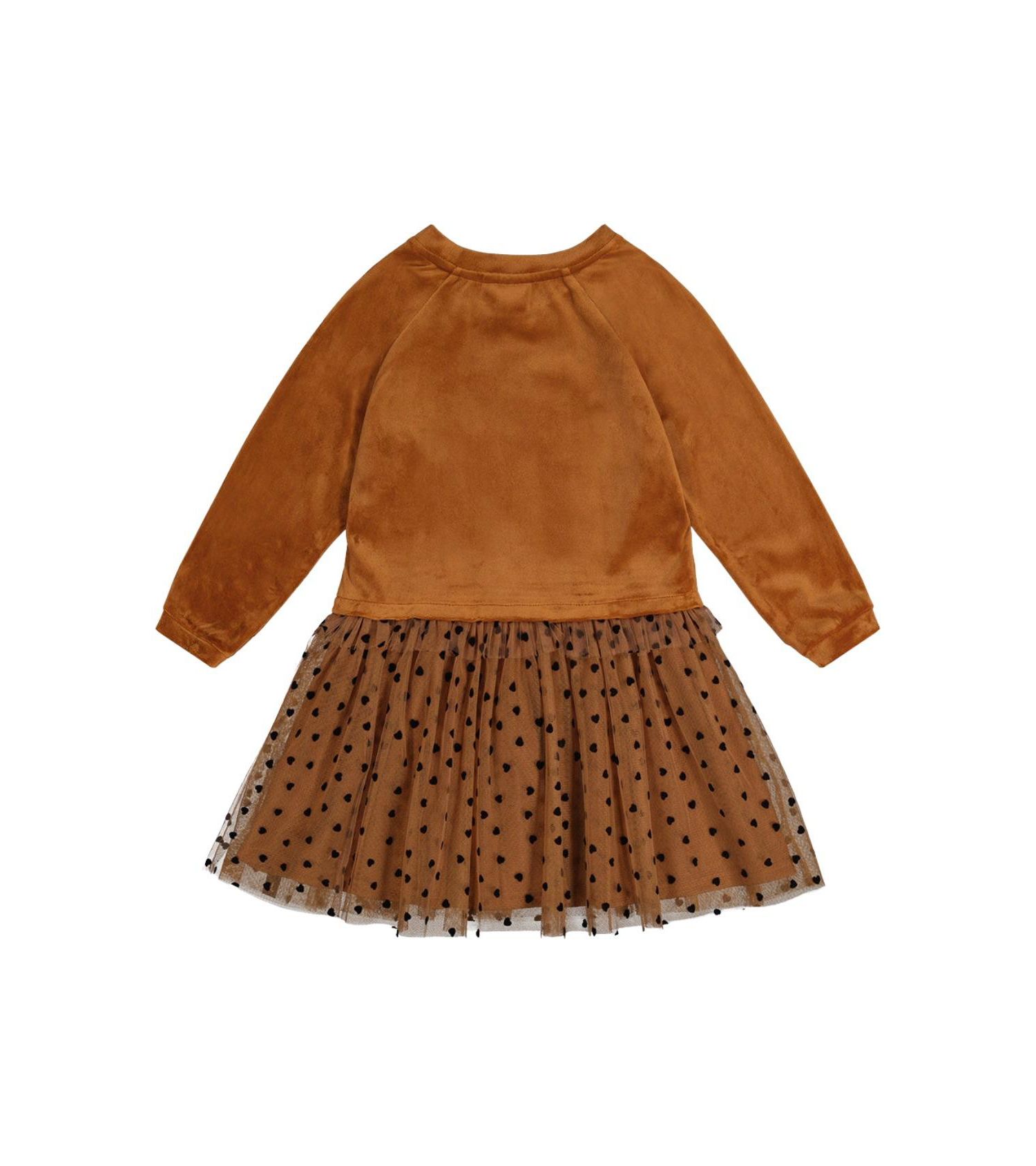 Little and Big Girl 6 - 14 Bi-Material Dress