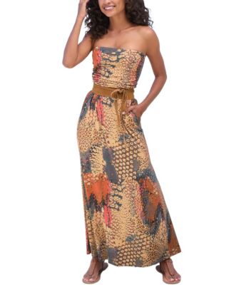 Women's Bandeau Maxi Dress