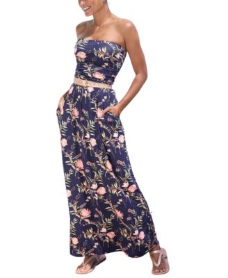 Women's Bandeau Maxi Dress