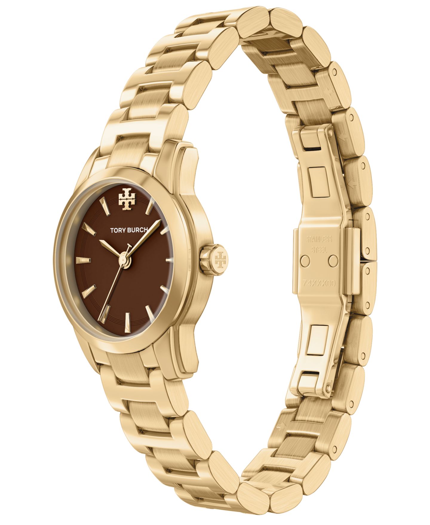 Женские часы Tory Burch Small Miller Gold-Tone Stainless Steel Watch 28mm — фото 4