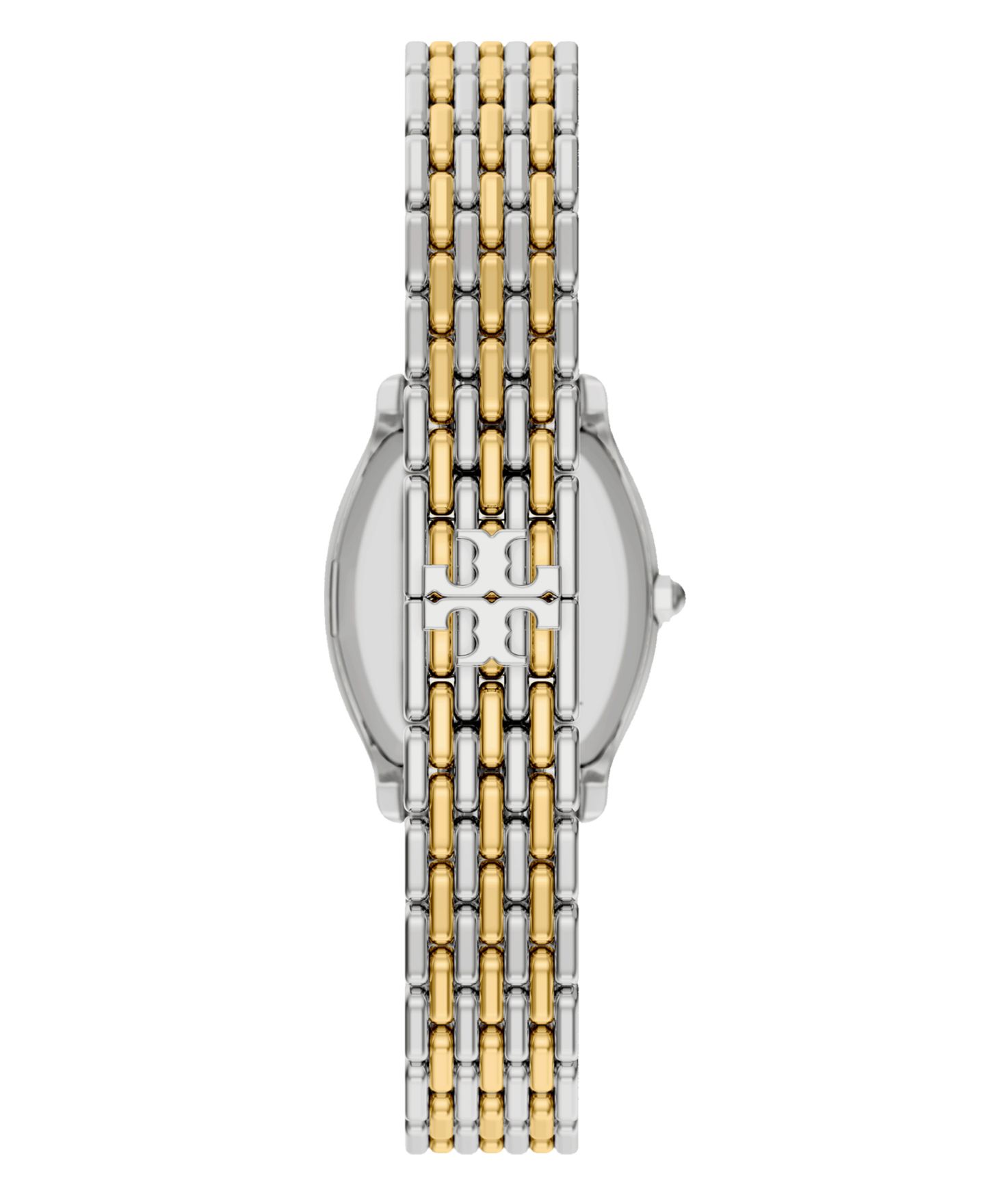 Женские часы Tory Burch Small Eleanor Curve Two-Tone Bracelet Watch 24mm — фото 4