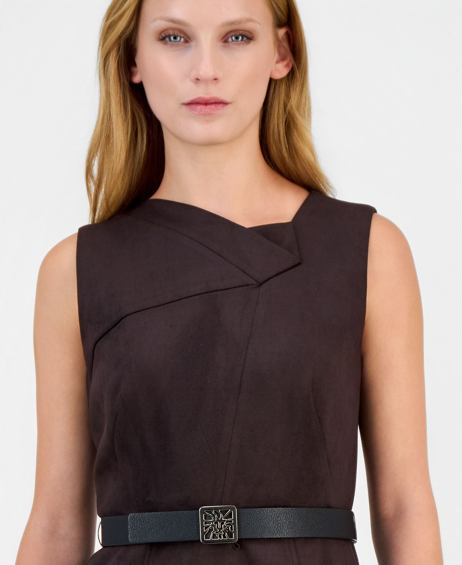 Women's A-Line V-Neck Midi Dress